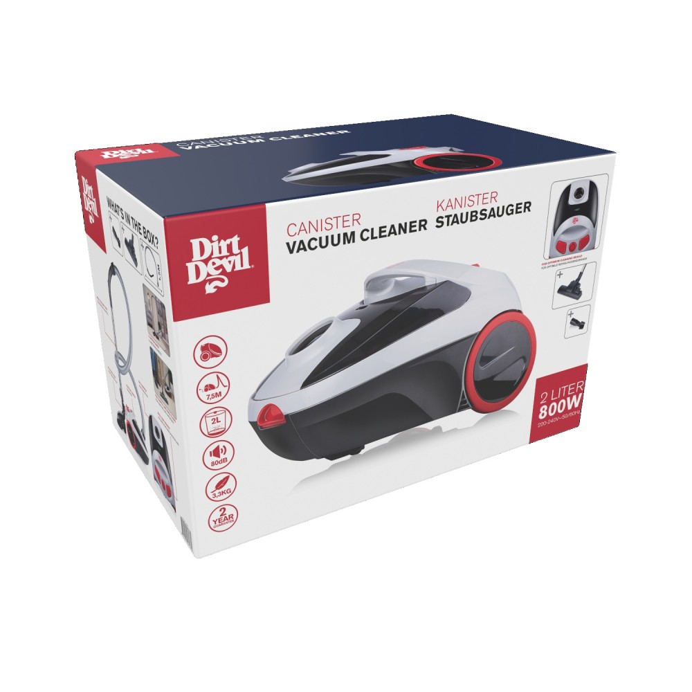 Ηλεκτρική Σκούπα με Σακούλα 2.0L 800W DIRT DEVIL