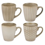 Κούπα Reactive Glaze Μπεζ Σε 4 Σχέδια