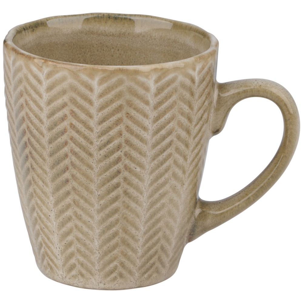 Κούπα Reactive Glaze Μπεζ Σε 4 Σχέδια