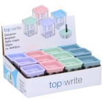 Ξύστρα Τετράγωνη Σε 4 Χρώματα TOPWRITE
