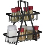 Ράφι Διώροφο Μαύρο Μέταλλο 10x25.5x28cm