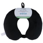 Μαξιλάρι Ταξιδιού Memory Foam Μαύρο/Γκρι Σε 2 Χρώματα