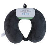 Μαξιλάρι Ταξιδιού Memory Foam Μαύρο/Γκρι Σε 2 Χρώματα