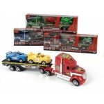 Παιχνίδι Φορτηγό Μεταφοράς Super Camion Με 2 Αυτοκίνητα Πλαστικό 32cm Σε 3 Συνδυασμούς Για 3+ Ετών