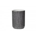 Ποτηροθήκη Λευκό/Μαύρο Polyresin