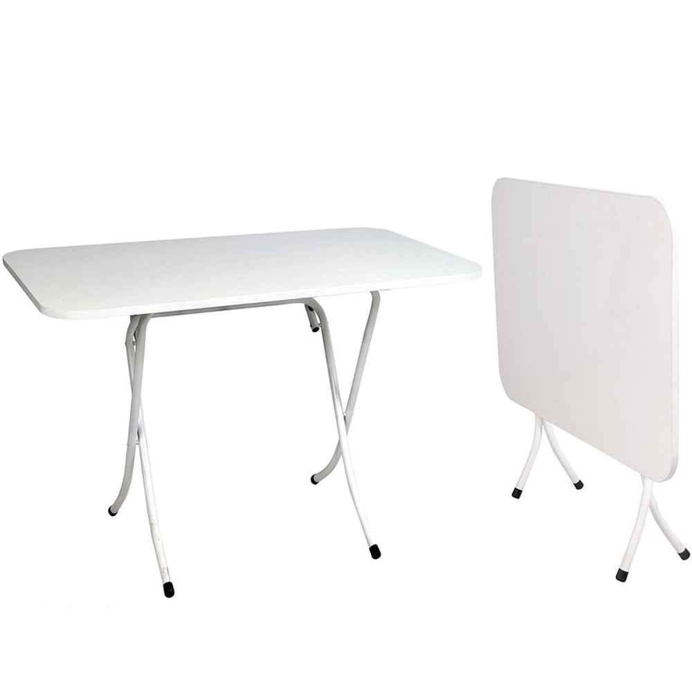 Τραπέζι ArteLibre πτυσσόμενο λευκό μέταλλο 70x110cm