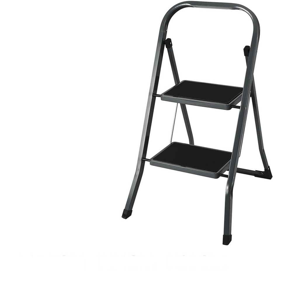 Σκαμπό ArteLibre EasyClimb Ατσάλι Μαύρο/Ασημί 46.5x54x81cm 2Τμχ