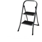 Σκαμπό ArteLibre EasyClimb Ατσάλι Μαύρο/Ασημί 46.5x54x81cm 2Τμχ