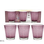 Σετ Ποτήρια ArteLibre Ροζ/Γυαλί 30cl 3Τμχ
