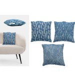 Μαξιλάρι ArteLibre Jacquard Μπλε/Λευκό 100% πολυεστέρας 45x45cm Σε 3 Σχέδια