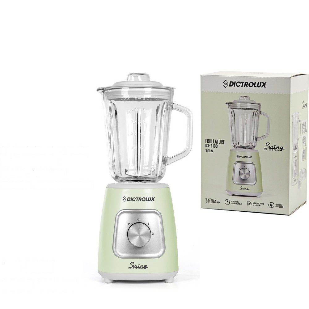 Μπλέντερ Dictrolux Με Γυάλινο Δοχείο 1.5lt Πράσινο 1000W