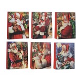 Χριστουγεννιάτικη Τσάντα Δώρου Μεγάλη Με Γκλίτερ 31x12x42cm Σε 6 Σχέδια