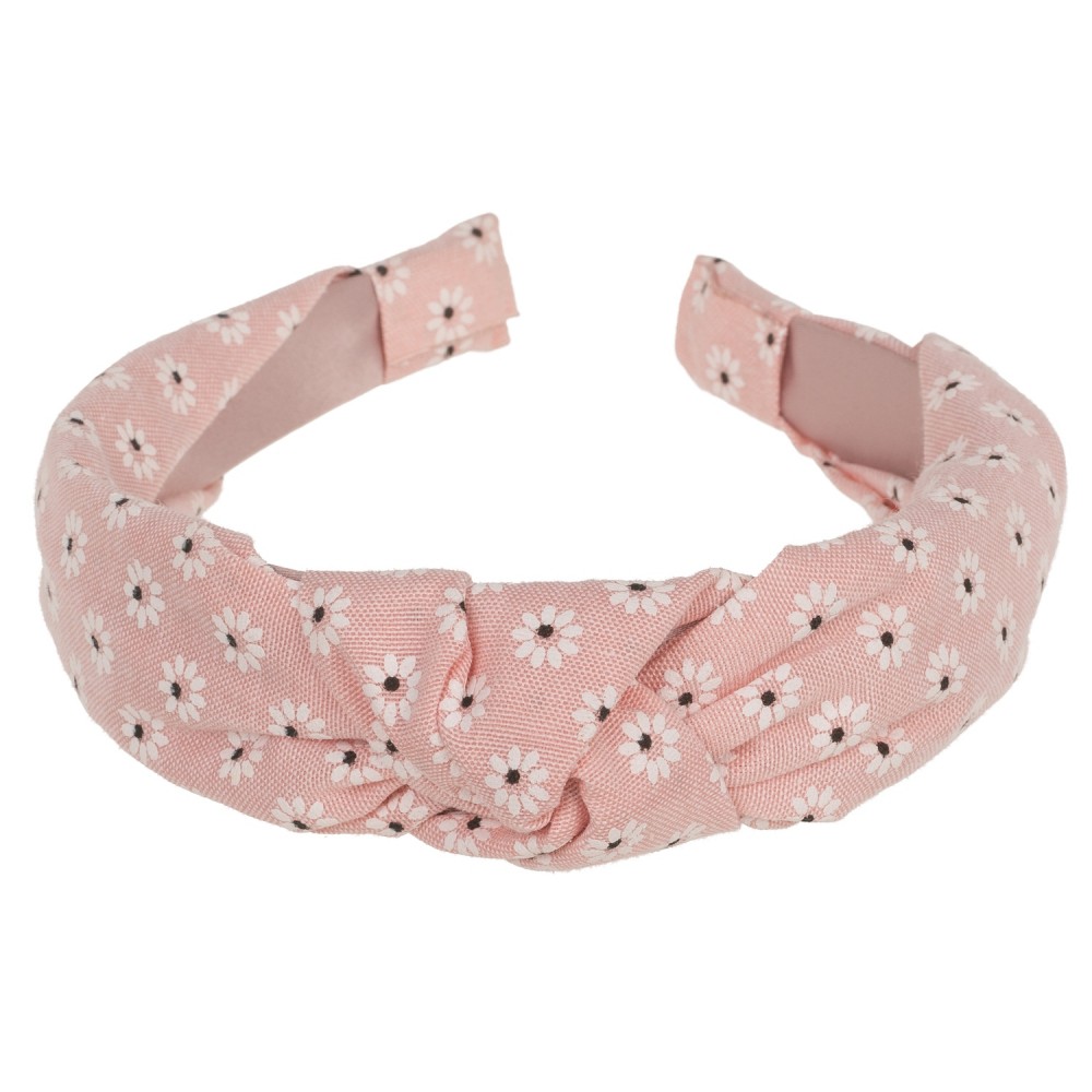 Στέκα Μαλλιών Σχέδιο Λουλούδια Polyester/Πλαστικό 17x13cm Σε 6 Χρώματα