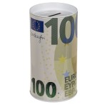 Κουμπαράς Χαρτονόμισμα Ευρώ Με Αποσπώμενο Καπάκι Μέταλλο 15.5x8cm Σε 6 Σχέδια