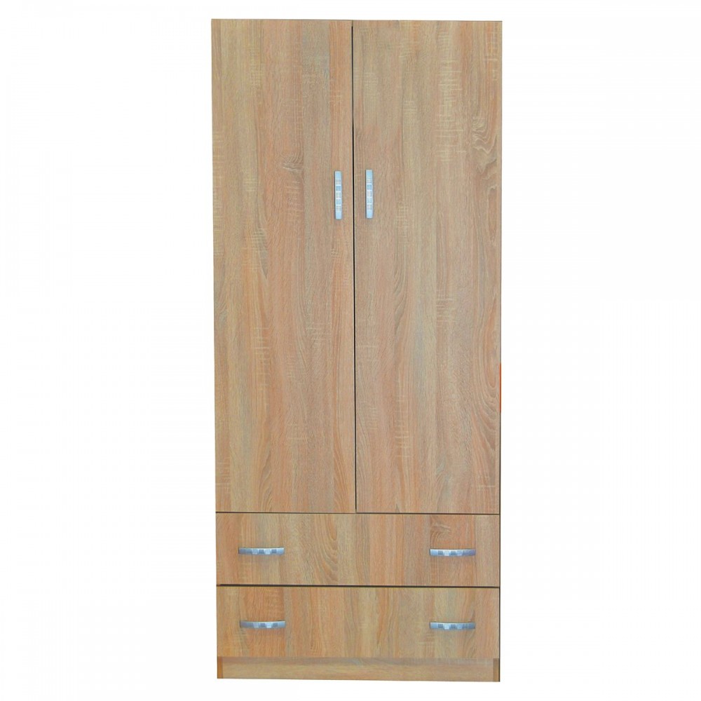 Ντουλάπα ArteLibre EΛΠINIKH Μοριοσανίδα Sonoma Δρυς 80x52x180cm