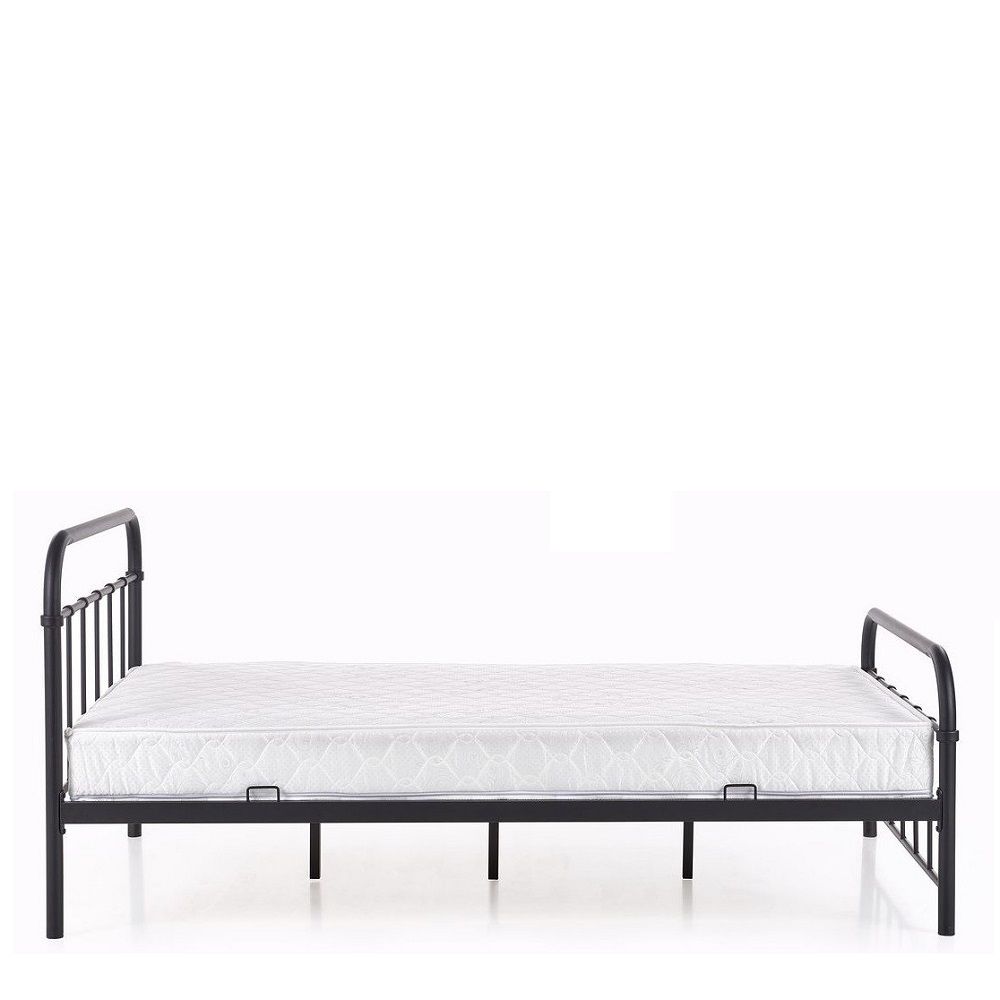 Κρεβάτι ArteLibre LIBERTY Μεταλλικό Sandy Black 209x124x93cm (Στρώμα 120x200cm)