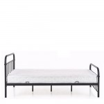 Κρεβάτι ArteLibre LIBERTY Μεταλλικό Sandy Black 209x124x93cm (Στρώμα 120x200cm)