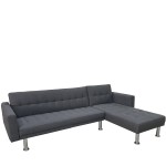 Καναπές Κρεβάτι Γωνιακός ArteLibre OBERON Γκρι Ύφασμα 102x102/175x4cm