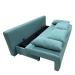 Καναπές Κρεβάτι Τριθέσιος ArteLibre URBAN LOUNGE 3S Τιρκουάζ Ύφασμα 194x93x72cm