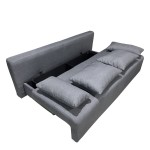 Καναπές Κρεβάτι Τριθέσιος ArteLibre URBAN LOUNGE 3S Γκρι Ύφασμα 194x93x72cm