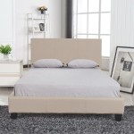 Κρεβάτι ArteLibre AZALEA Capuccino PU 213x131x88cm (Στρώμα 120x200cm)