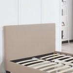Κρεβάτι ArteLibre AZALEA Capuccino PU 213x131x88cm (Στρώμα 120x200cm)
