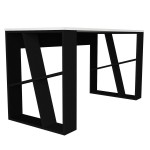 Γραφείο ArteLibre Simi Μαύρο/Λευκή Επιφάνεια 140x60x74cm