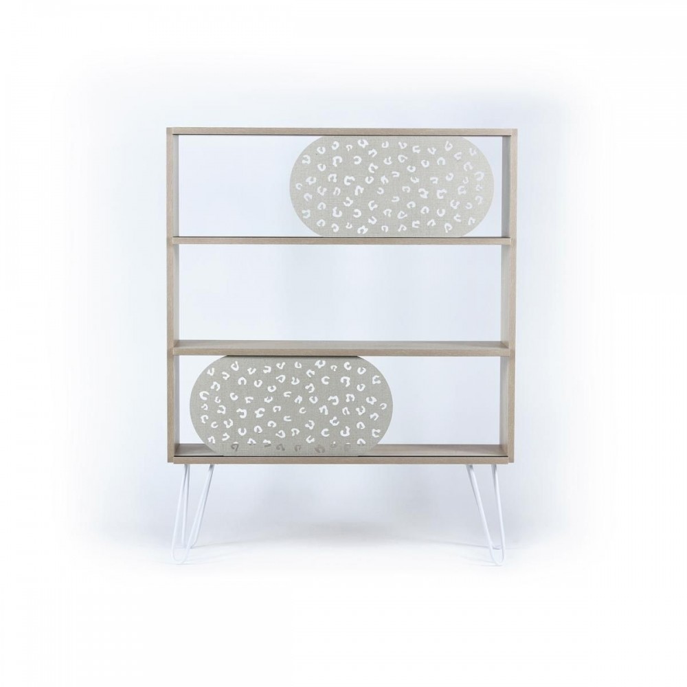 Βιβλιοθήκη ArteLibre ILLIA No 3 Δρυς/Λευκό 94x25x117cm