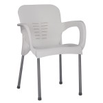 Καρέκλα Κήπου ArteLibre Eco Λευκό Ανακυκλωμένο PP 60x50x80xcm