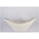 Πολυθρόνα ArteLibre MARION Λευκό Ύφασμα Μπουκλέ/Ξύλο 73x69x96cm