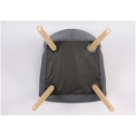 Πολυθρόνα ArteLibre BRIAR Κίτρινο/Μπλε Patchwork Ύφασμα/Ξύλο 73x69x96cm