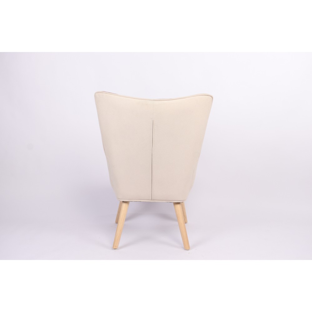 Πολυθρόνα ArteLibre BRIAR Μπορντό/Γκρι Patchwork Ύφασμα/Ξύλο 73x69x96cm