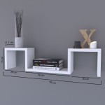 Ράφι Τοίχου ArteLibre ESTERLINE Λευκό Μοριοσανίδα 70x11.7x15cm