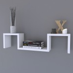 Ράφι Τοίχου ArteLibre ESTERLINE Λευκό Μοριοσανίδα 70x11.7x15cm