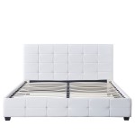 Κρεβάτι ArteLibre ABELIA Λευκό PU 214.5x170x100cm (Στρώμα 160x200cm)