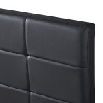 Κρεβάτι ArteLibre ABELIA Μαύρο PU 214.5x170x100cm (Στρώμα 160x200cm)