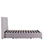 Κρεβάτι Διπλό ArteLibre ANNONA Ivory Βελούδο 217x175x117.5cm (Στρώμα 160x200cm)
