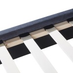 Κρεβάτι Μονό ArteLibre TULIP Σκούρο Γκρι Βελούδο 206.5x100.5x110cm (Στρώμα 90x190cm)