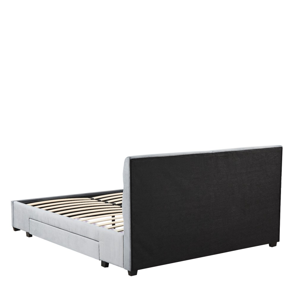 Κρεβάτι Διπλό ArteLibre PRODREAM Γκρι Ύφασμα 217.5x170x95cm (Στρώμα 160x200cm)