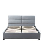 Κρεβάτι Διπλό ArteLibre PRODREAM Γκρι Ύφασμα 217.5x170x95cm (Στρώμα 160x200cm)