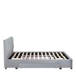 Κρεβάτι Διπλό ArteLibre PRODREAM Γκρι Ύφασμα 217.5x170x95cm (Στρώμα 160x200cm)