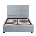 Κρεβάτι Μονό ArteLibre CLOUDREST Γκρι Ύφασμα 213x130x109.5cm (Στρώμα 120x200cm)