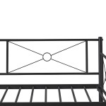 Καναπές Κρεβάτι ArteLibre CIMARRON Μαύρο Μέταλλο Για Στρώμα 90x190cm