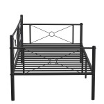 Καναπές Κρεβάτι ArteLibre CIMARRON Μαύρο Μέταλλο Για Στρώμα 90x190cm