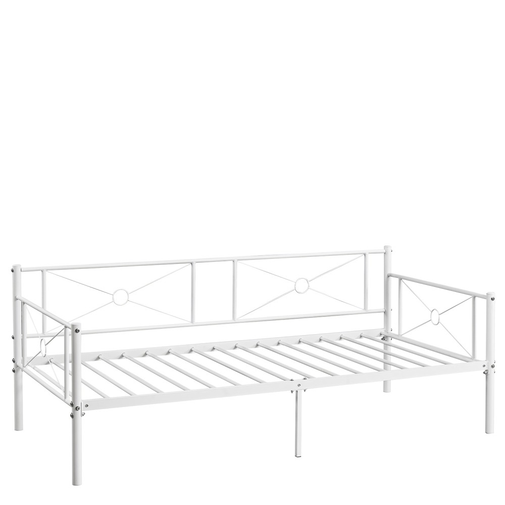 Καναπές Κρεβάτι ArteLibre CIMARRON Λευκό Μέταλλο Για Στρώμα 90x190cm