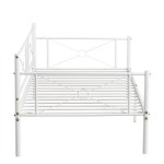 Καναπές Κρεβάτι ArteLibre CIMARRON Λευκό Μέταλλο Για Στρώμα 90x190cm