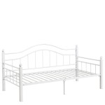 Καναπές Κρεβάτι ArteLibre PECOS Λευκό Μέταλλο Για Στρώμα 90x190cm