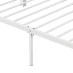 Καναπές Κρεβάτι ArteLibre PECOS Λευκό Μέταλλο Για Στρώμα 90x190cm