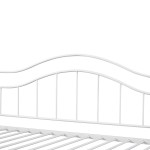 Καναπές Κρεβάτι ArteLibre PECOS Λευκό Μέταλλο Για Στρώμα 90x190cm