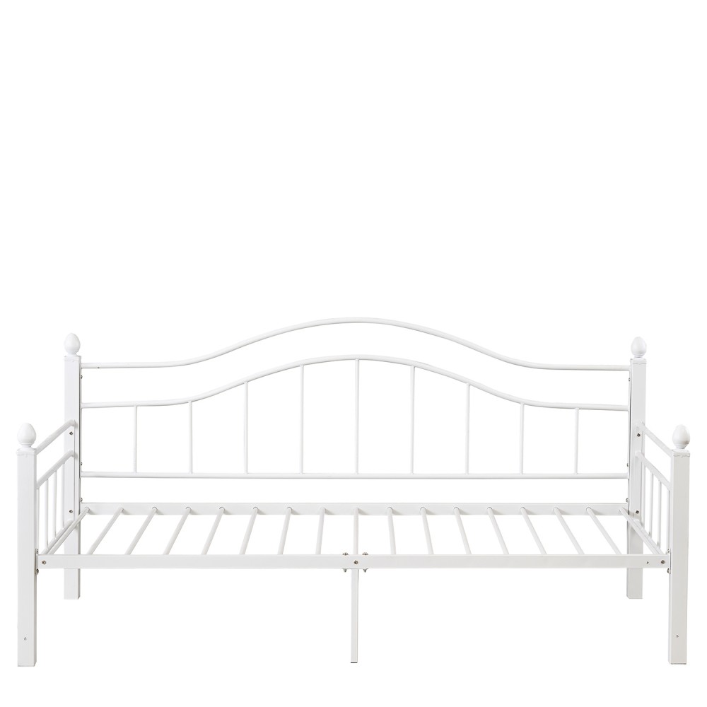 Καναπές Κρεβάτι ArteLibre PECOS Λευκό Μέταλλο Για Στρώμα 90x190cm